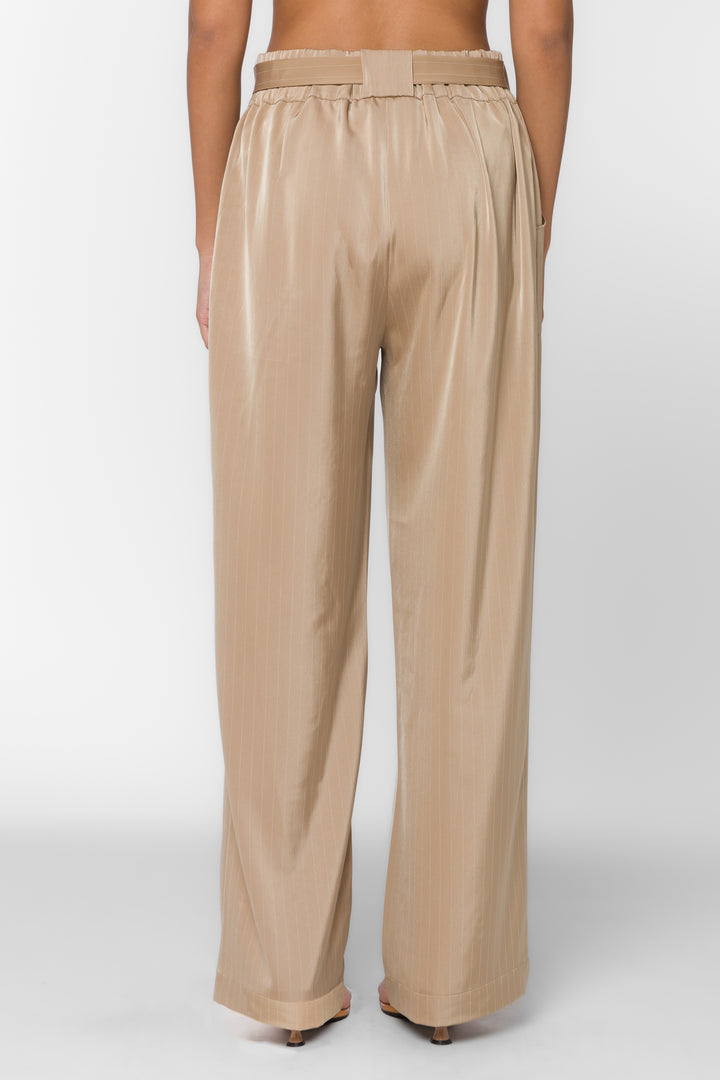 Angeline Taupe Stripe Pant