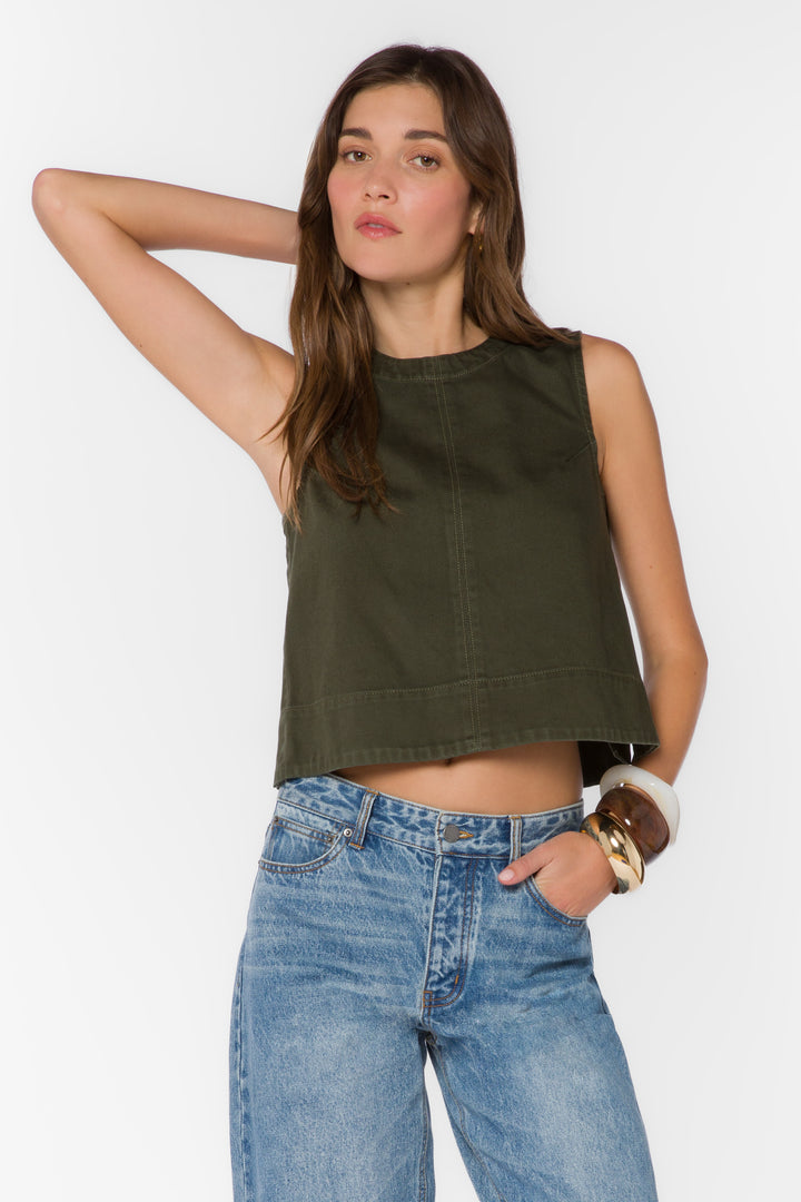 Anna Ivy Denim Top