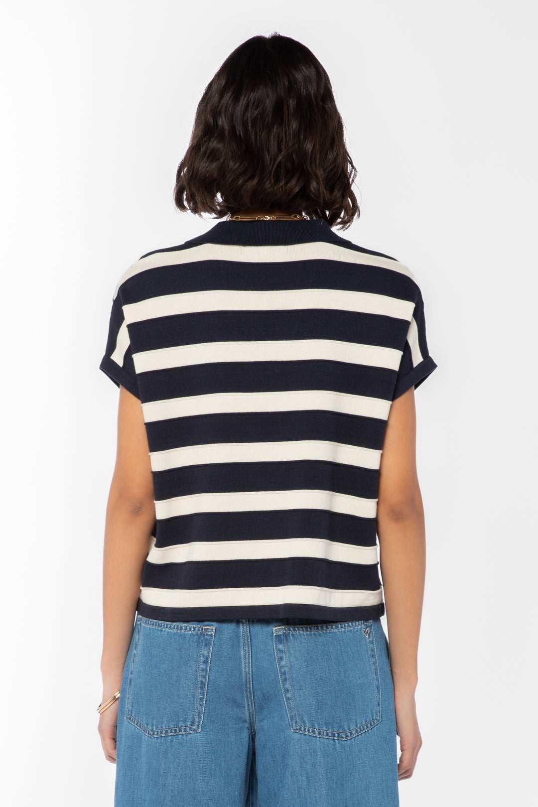 Annabelle Navy Striped Top