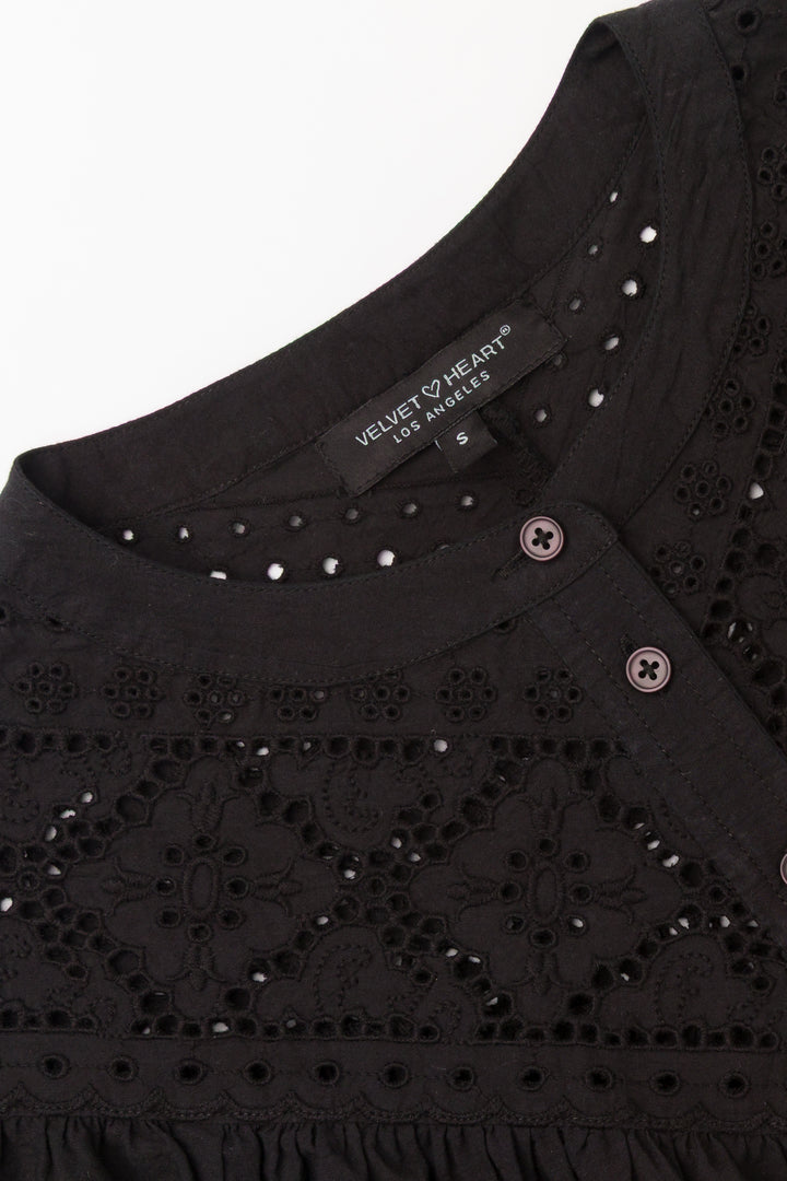 Annika Black Top