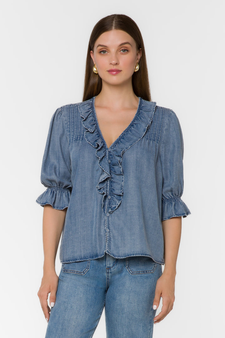 Anthea Malibu Blouse - Tops - Velvet Heart Clothing