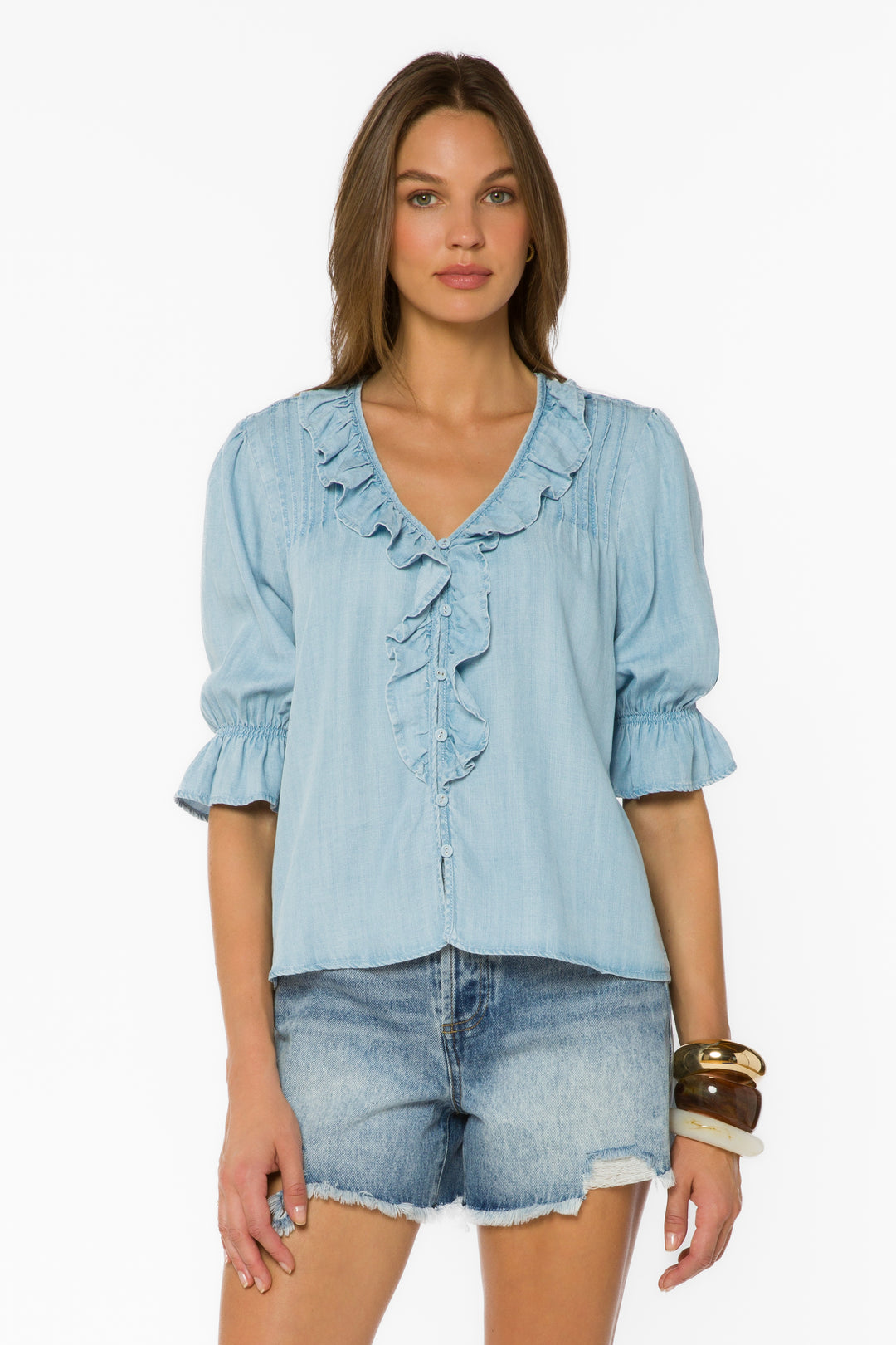 Anthea Catalina Sky Blouse
