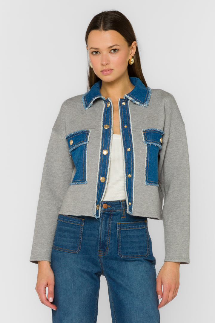 Antonia Grey Jacket - Jackets & Outerwear - Velvet Heart Clothing