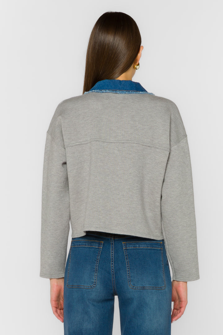 Antonia Grey Jacket - Jackets & Outerwear - Velvet Heart Clothing