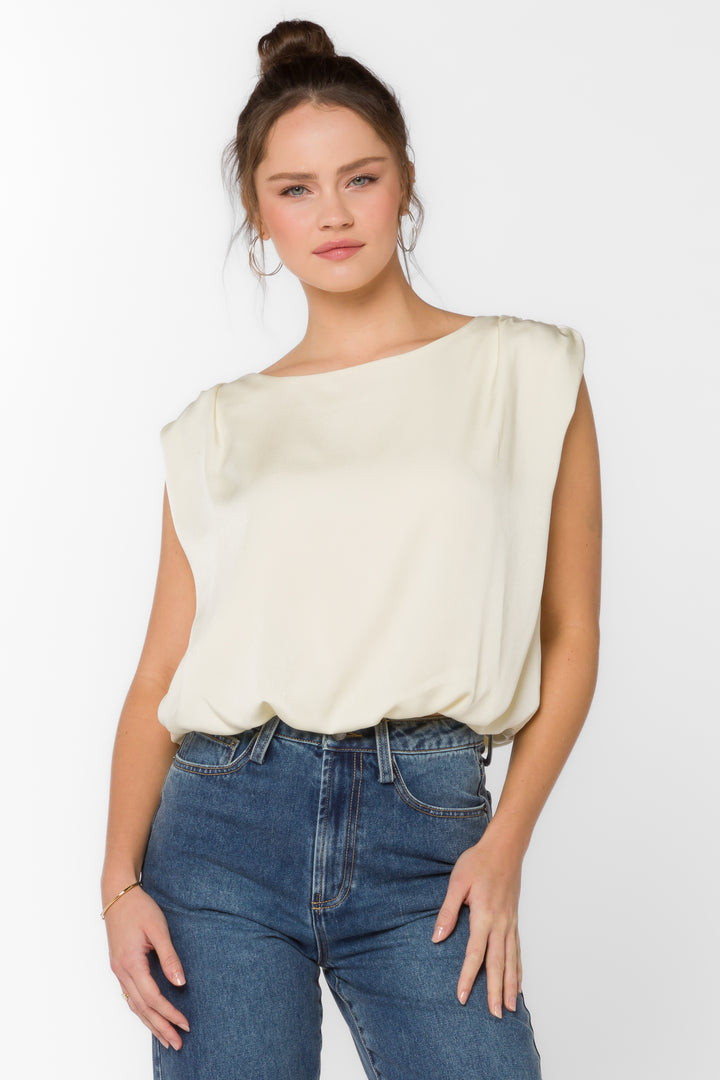 Apollo Ivory Blouse - Tops - Velvet Heart Clothing