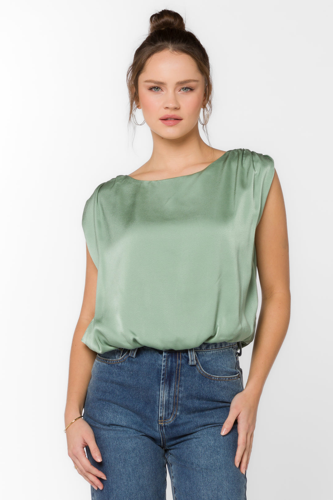 Apollo Tea Leaf Blouse - Tops - Velvet Heart Clothing