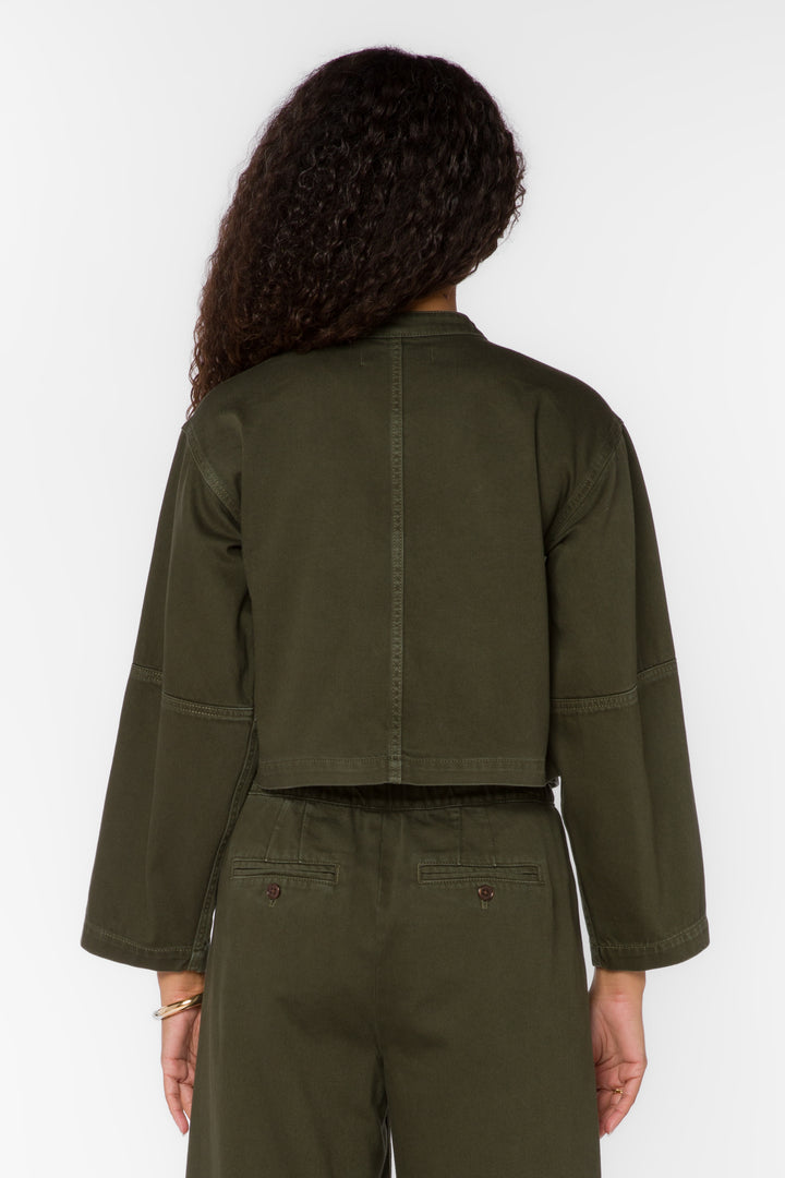 Aracely Ivy Denim Cropped Jacket