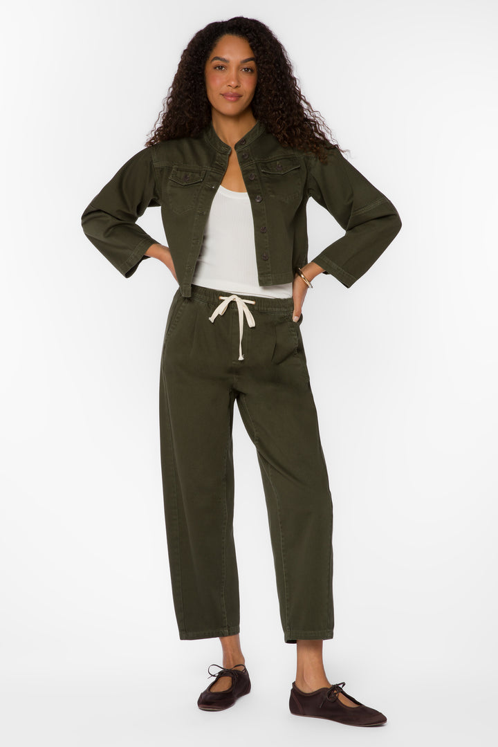 Aracely Ivy Denim Cropped Jacket