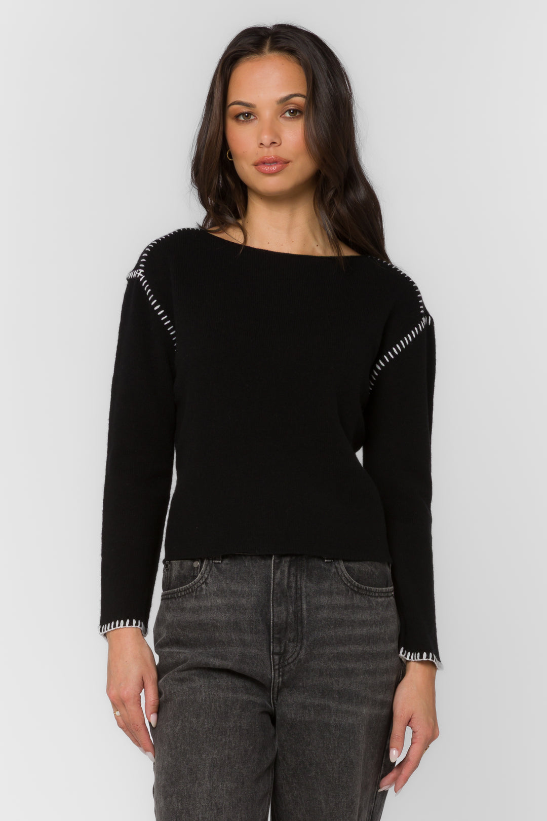 Arbor Black Sweater - Sweaters - Velvet Heart Clothing