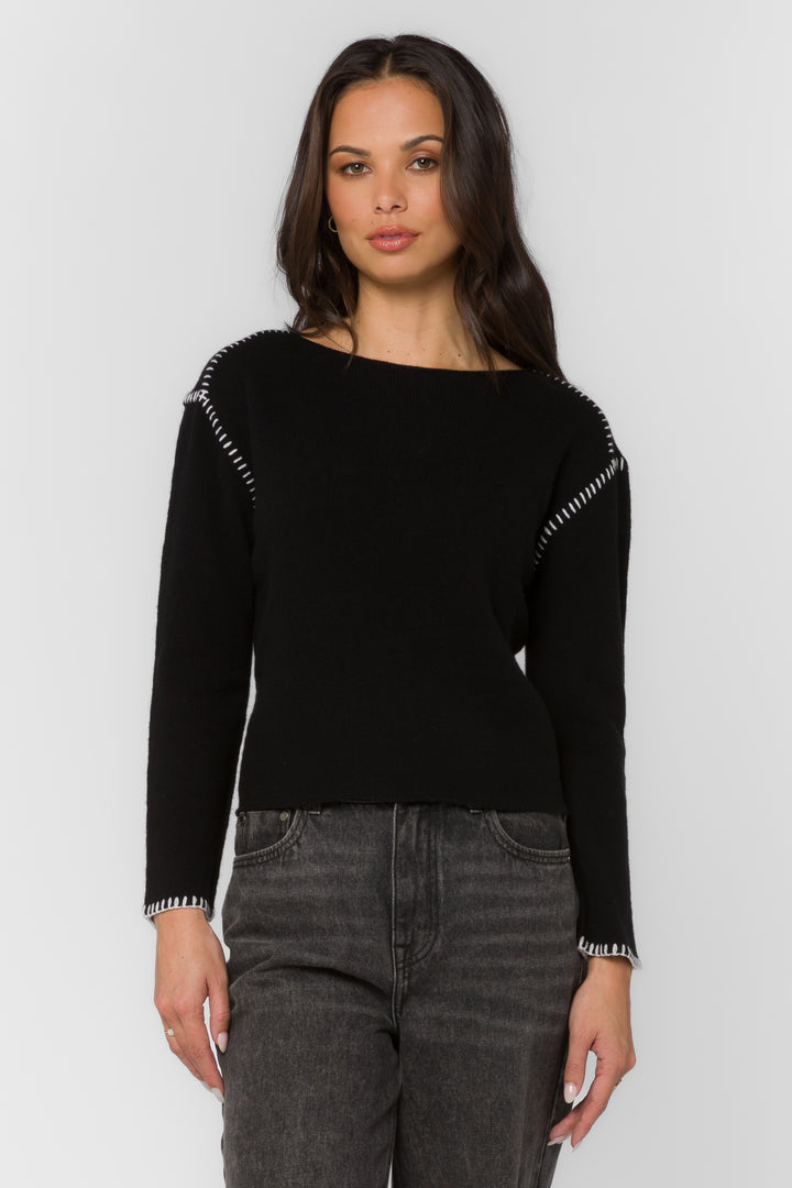 Arbor Black Sweater - Sweaters - Velvet Heart Clothing