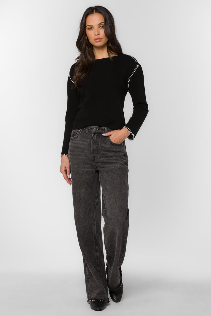 Arbor Black Sweater - Sweaters - Velvet Heart Clothing