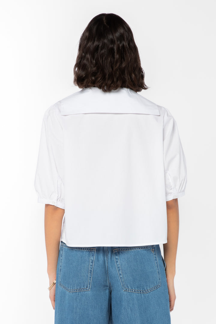 Areli Optic White Top