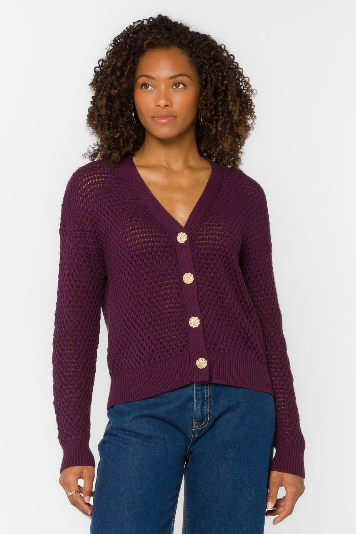 Aris Malbec Cardigan - Sweaters - Velvet Heart Clothing