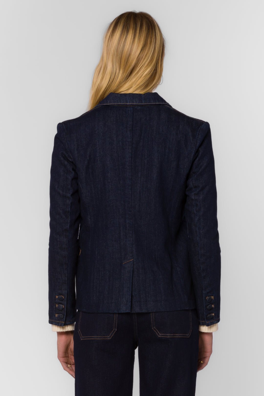 Aristide Raw Blue Blazer - Jackets & Outerwear - Velvet Heart Clothing