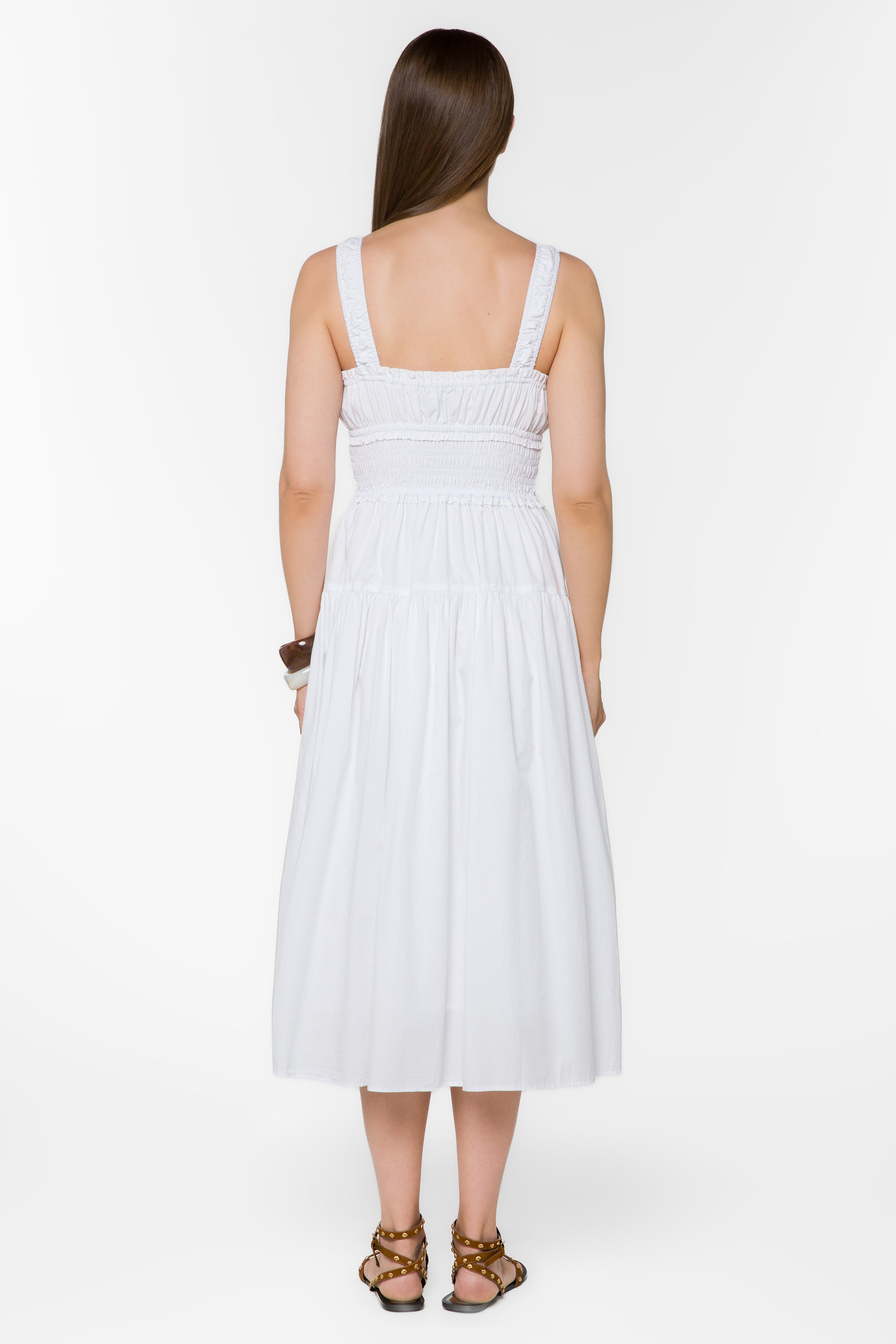 Armine Optic White Dress - Dresses - Velvet Heart Clothing