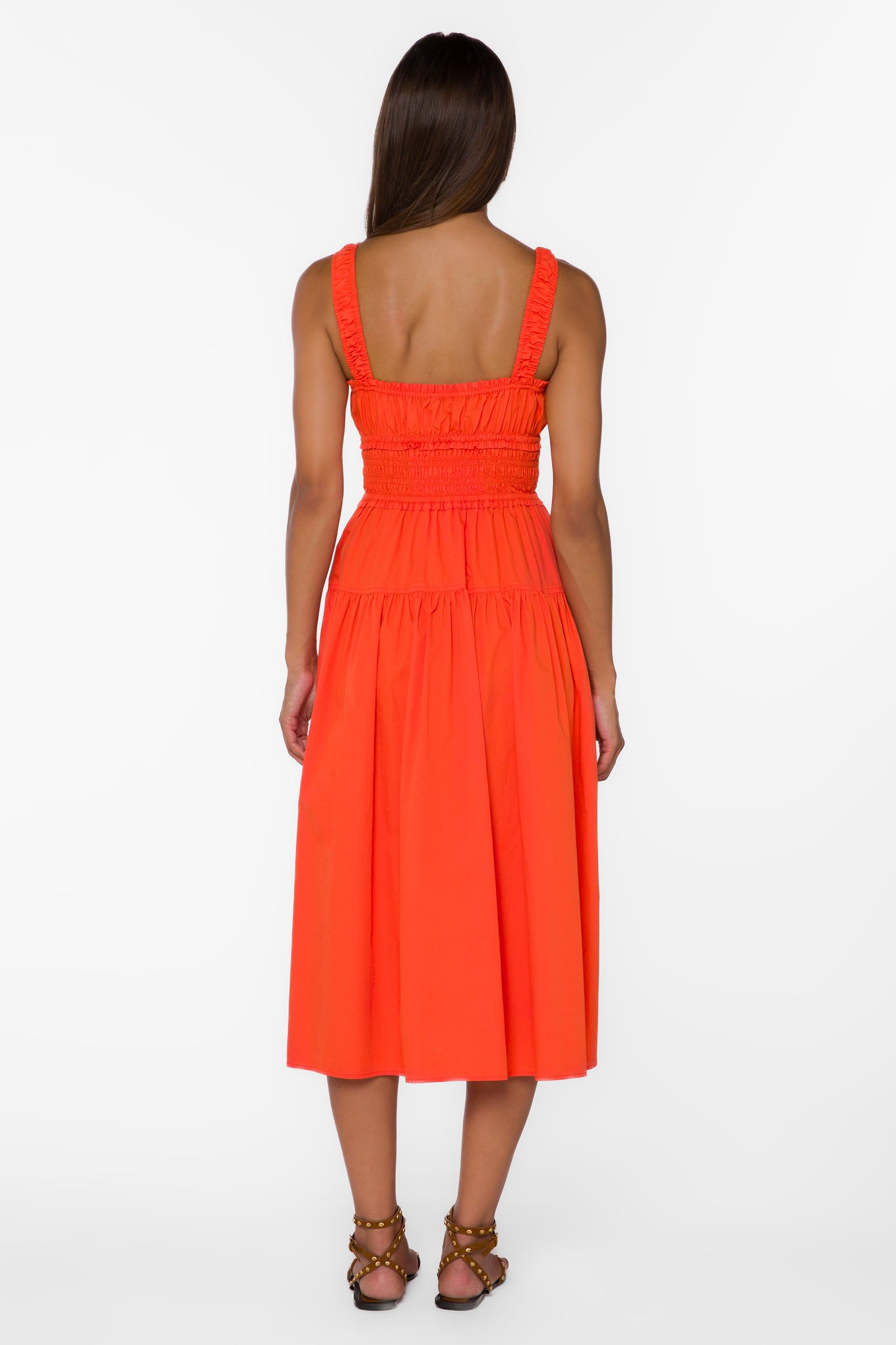 Armine Orange Dress - Dresses - Velvet Heart Clothing