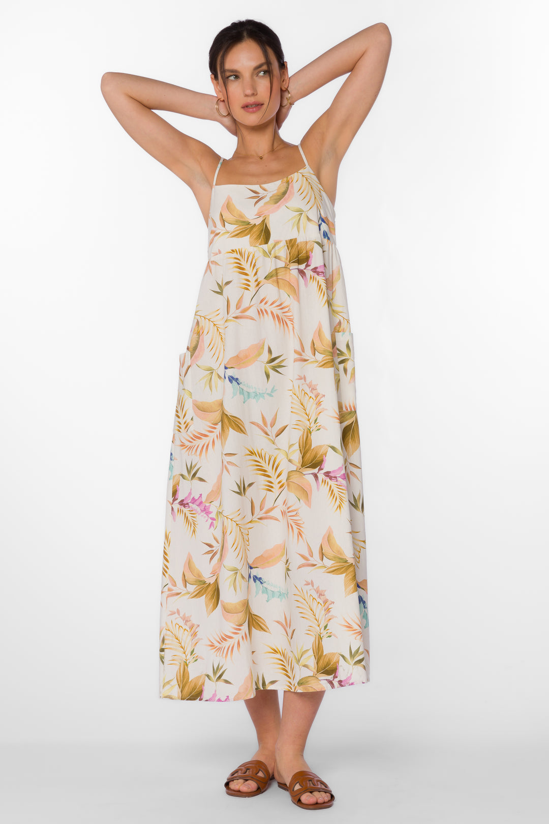 Aurora Vintage Tropical Dress - Dresses - Velvet Heart Clothing