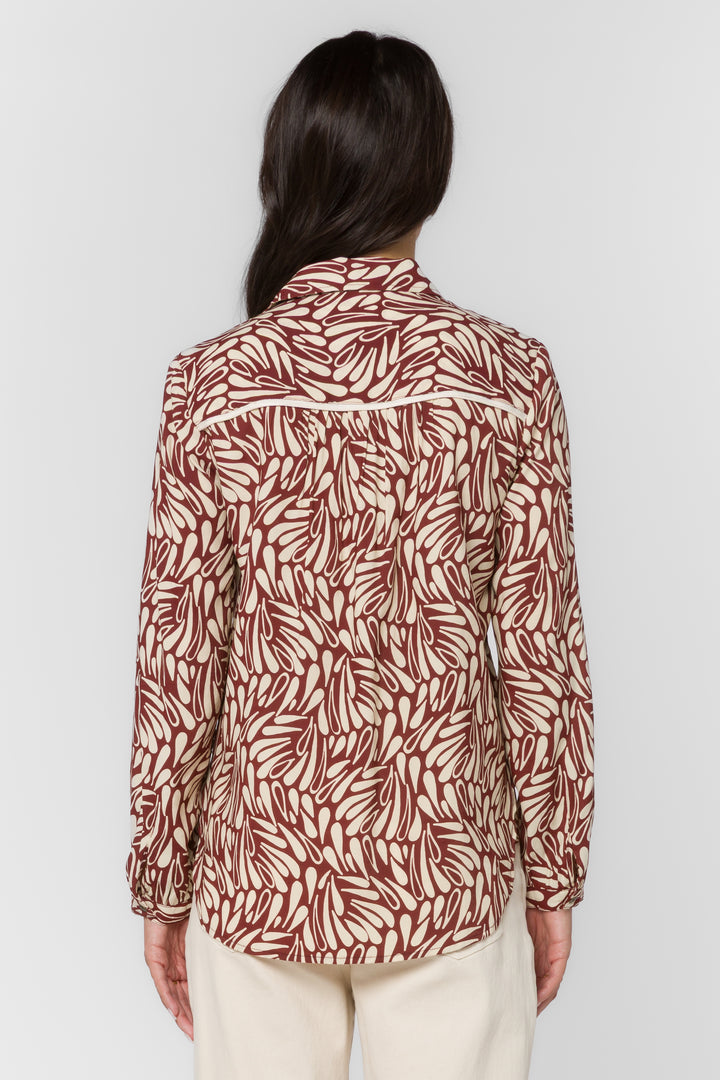 Aven Bordeaux Dew Shirt - Tops - Velvet Heart Clothing