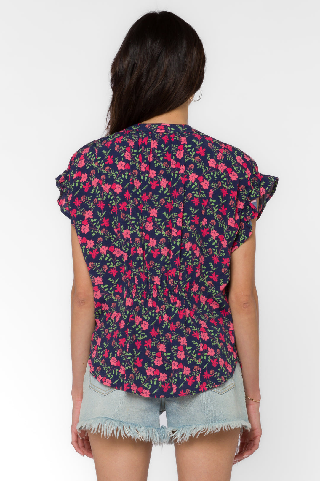 Avery Multi Floral Top - Tops - Velvet Heart Clothing