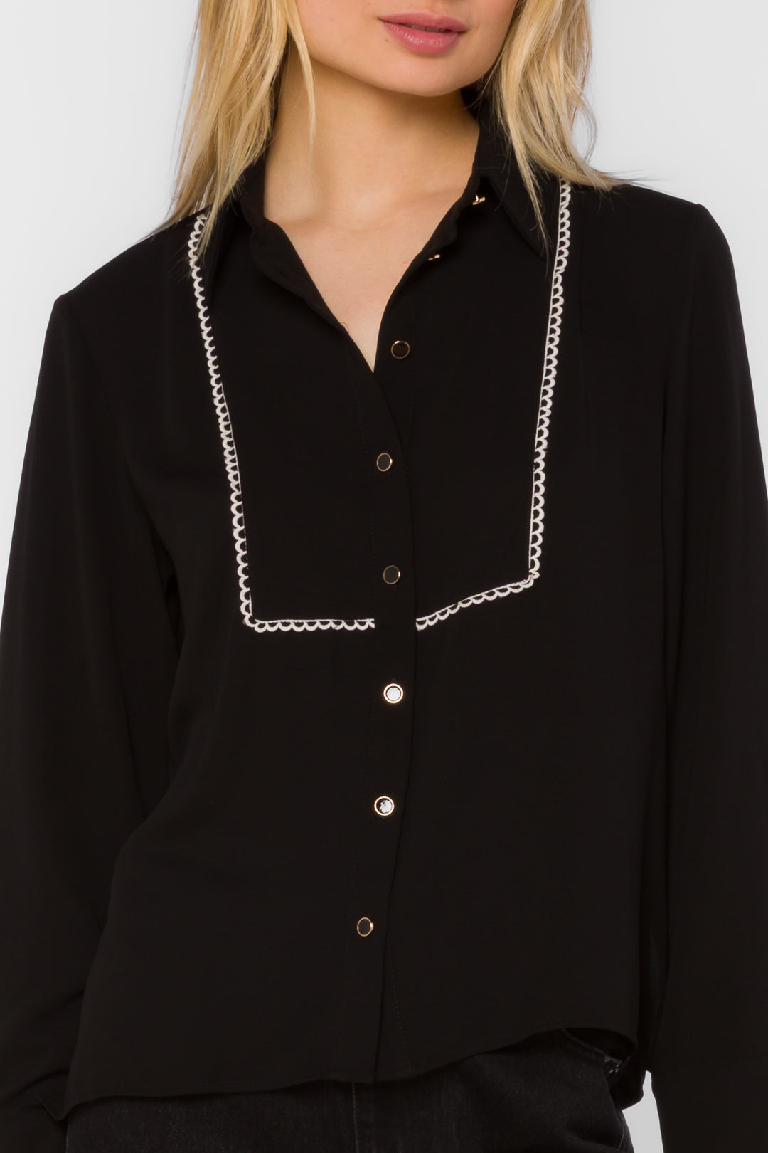 Avianna Black Top - Tops - Velvet Heart Clothing