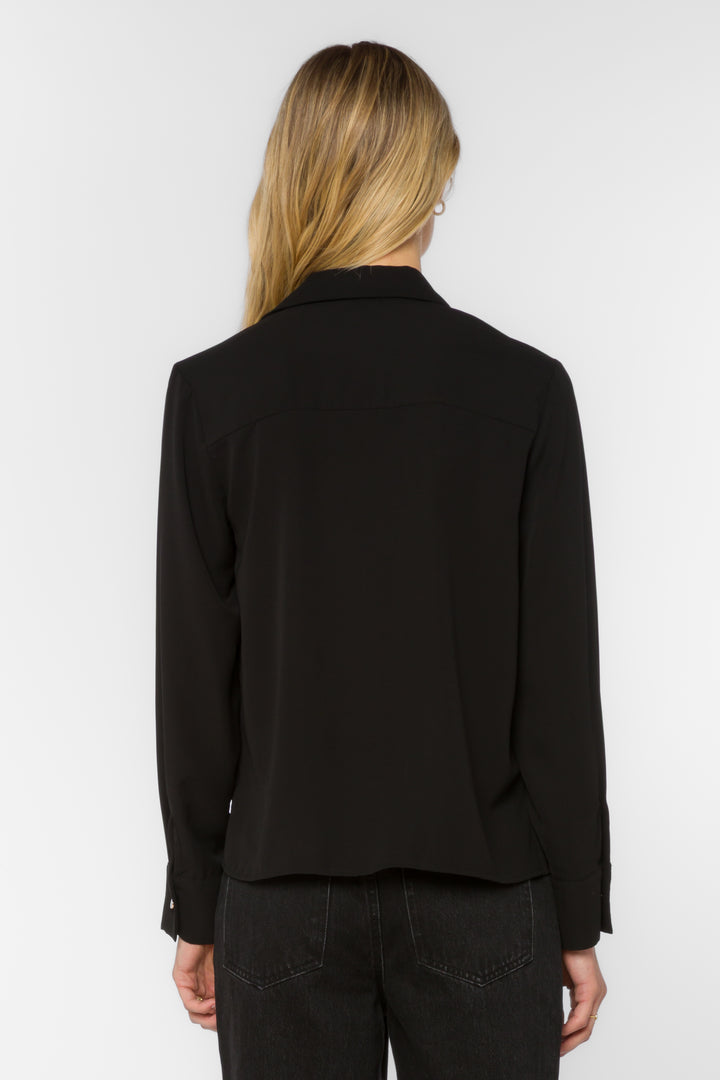 Avianna Black Top - Tops - Velvet Heart Clothing