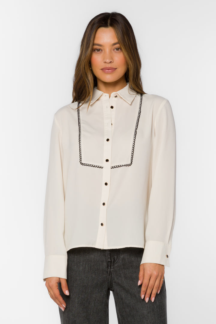 Avianna Ivory Top - Tops - Velvet Heart Clothing