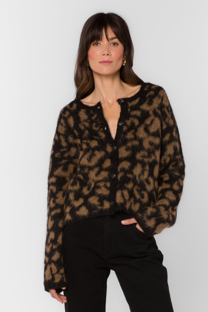 Banksy Cheetah Cardigan - Sweaters - Velvet Heart Clothing