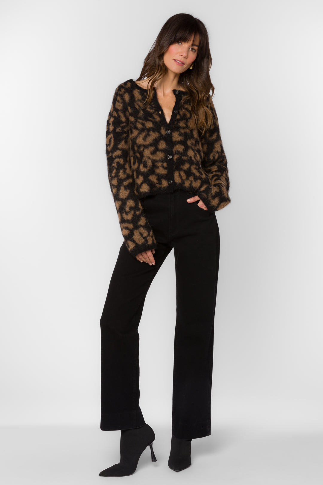 Banksy Cheetah Cardigan - Sweaters - Velvet Heart Clothing