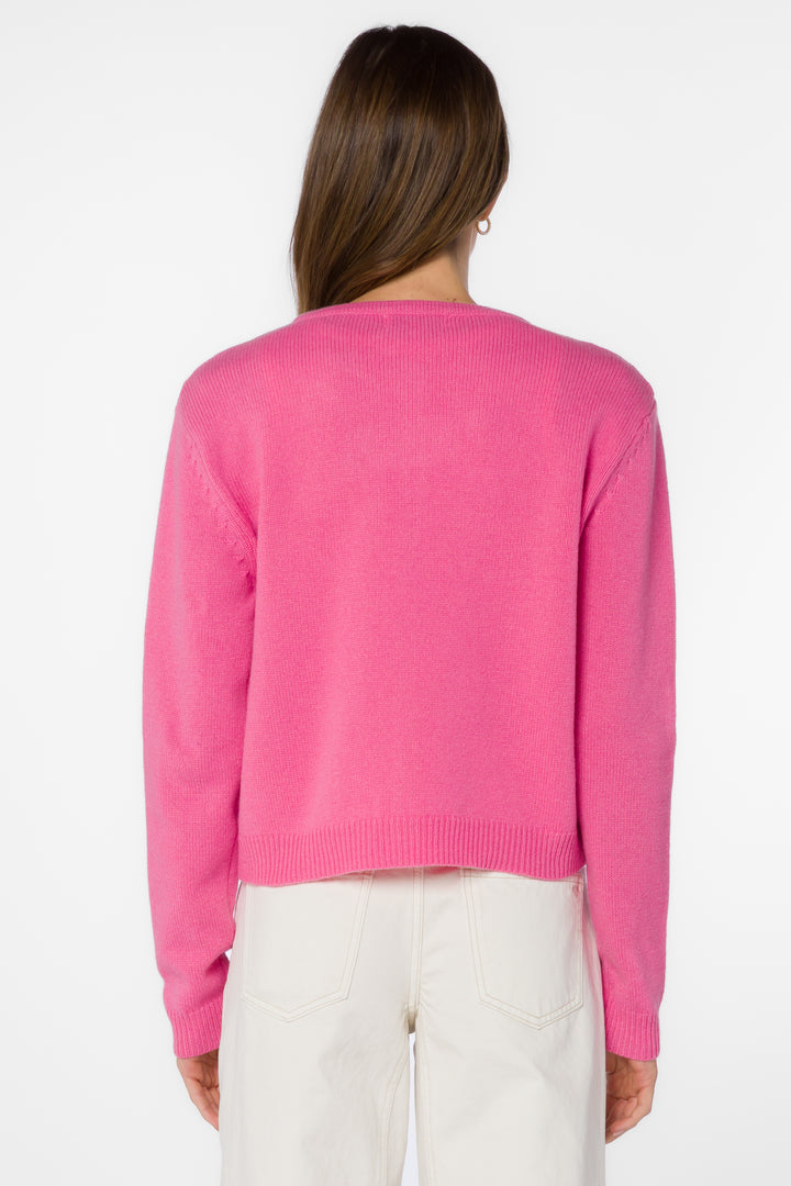 Banksy Pink Cacti Cardigan