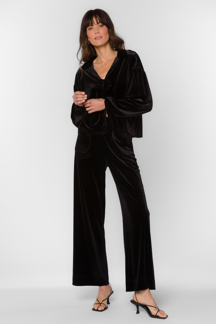 Bates Pure Black Pants - Bottoms - Velvet Heart Clothing