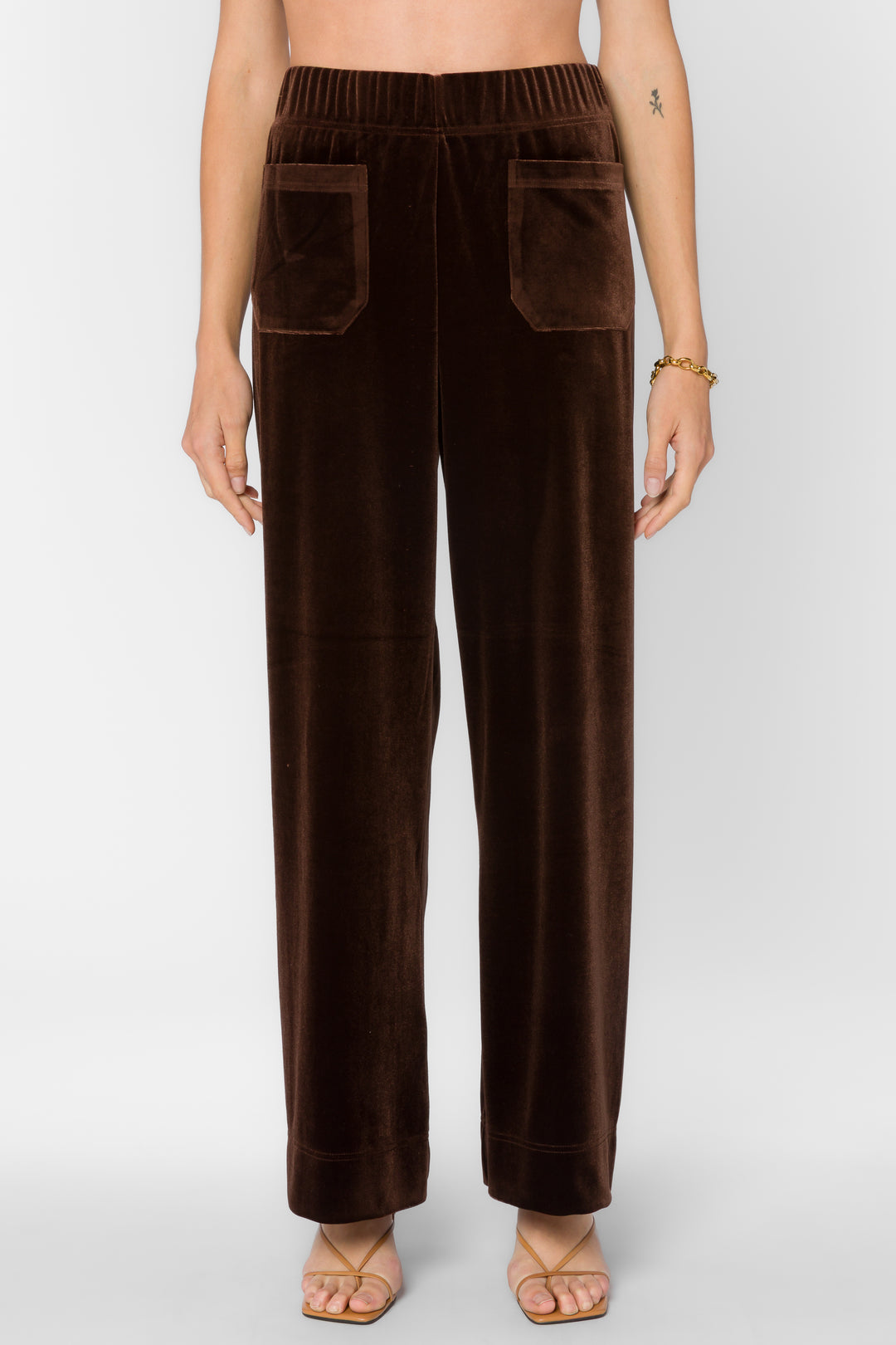 Bates Velvet Brown Pants - Bottoms - Velvet Heart Clothing