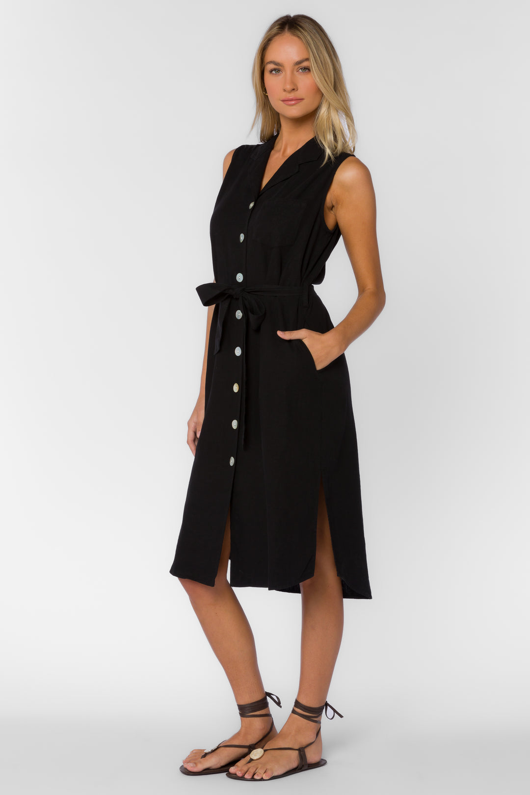 Batina Black Dress - Dresses - Velvet Heart Clothing