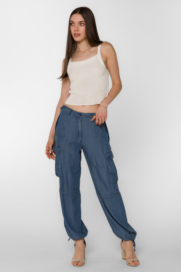 Baylor Calva Blue Pants - Bottoms - Velvet Heart Clothing