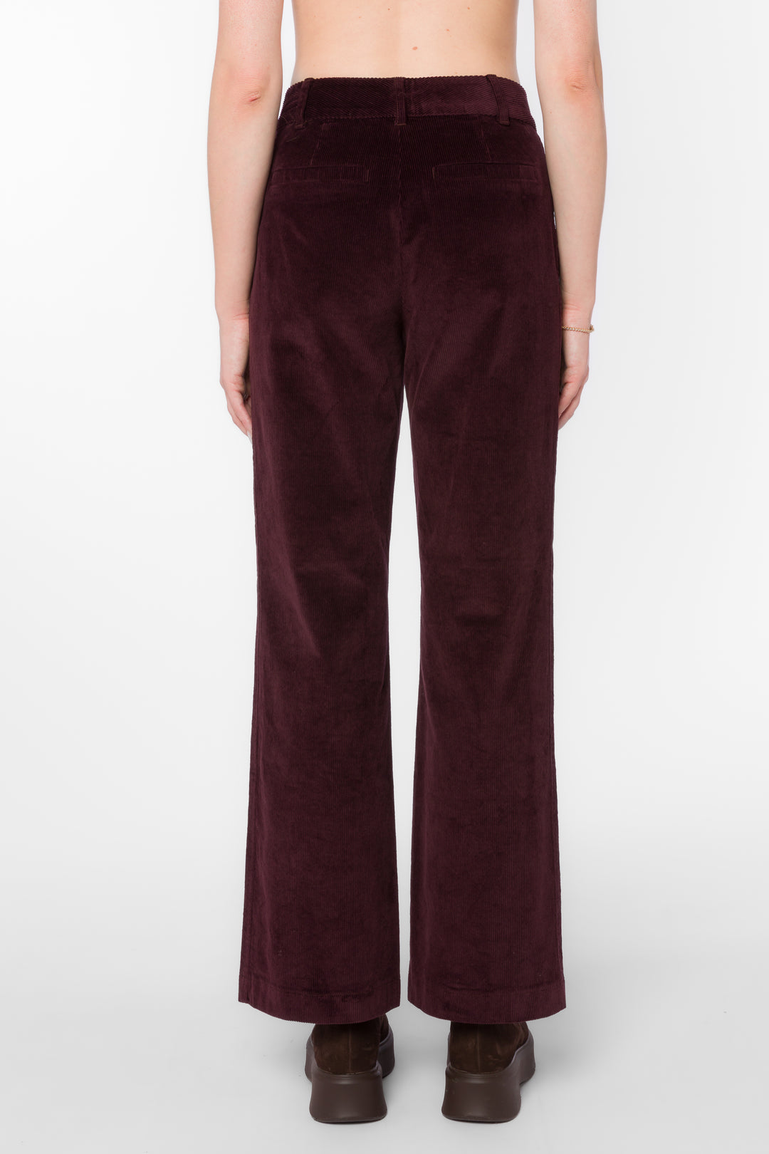 Becker Deep Plum Pants - Bottoms - Velvet Heart Clothing