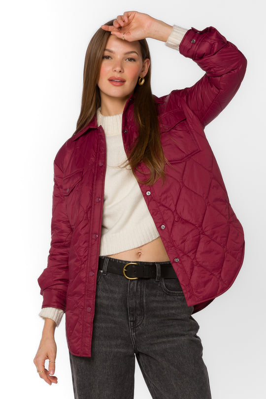 Cotton Velvet Heart Jacket - Brown main image 1
