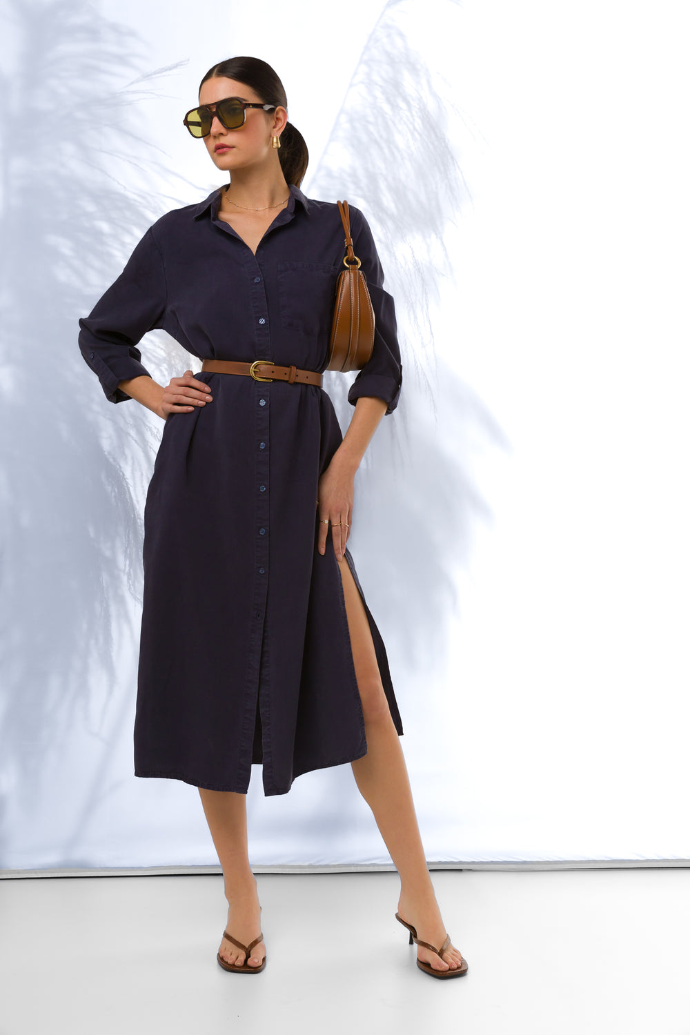Belsey Navy Dress - Dresses - Velvet Heart Clothing