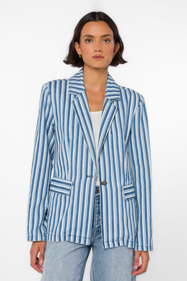 Beni Blue Stripe Blazer