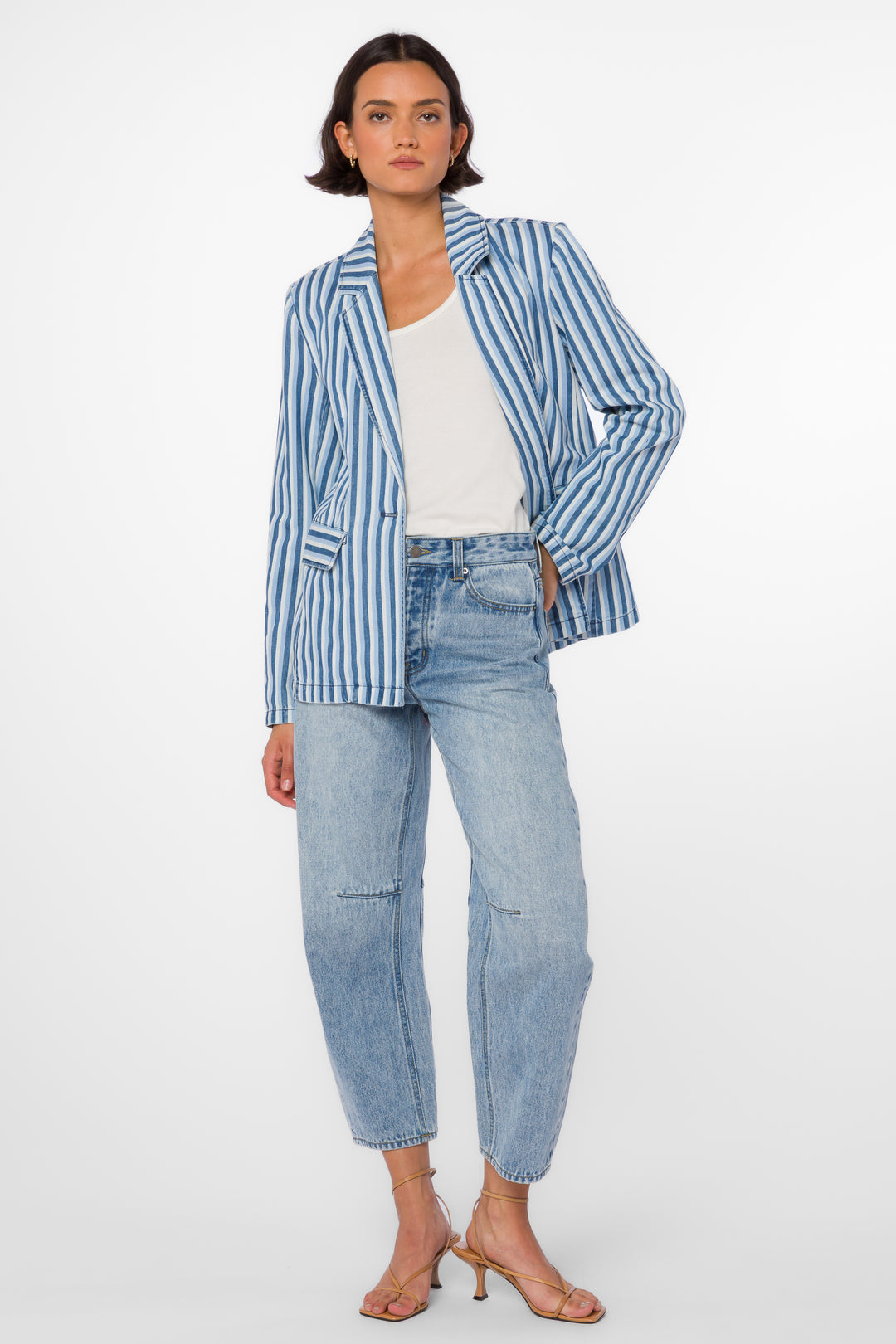 Beni Blue Stripe Blazer