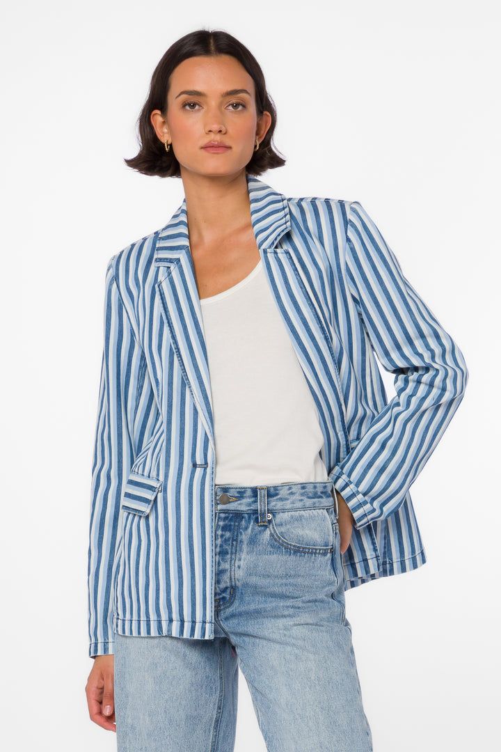 Beni Blue Stripe Blazer