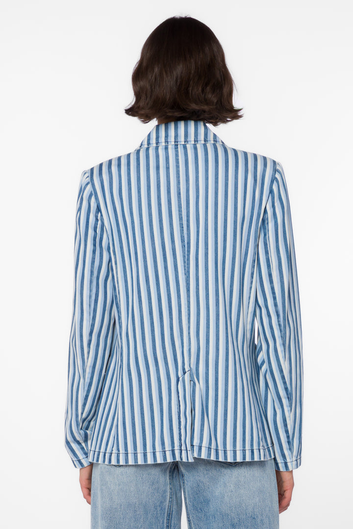 Beni Blue Stripe Blazer