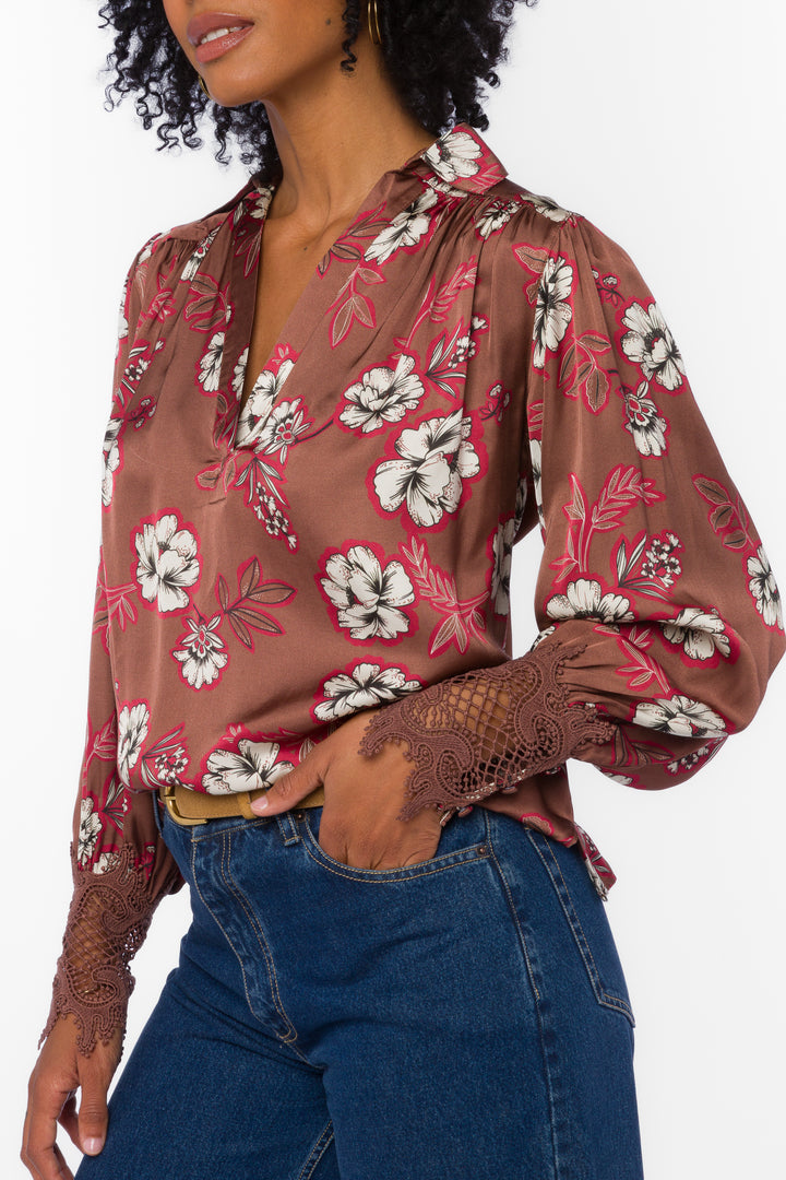 Beretta Mulch Garden Blouse - Tops - Velvet Heart Clothing