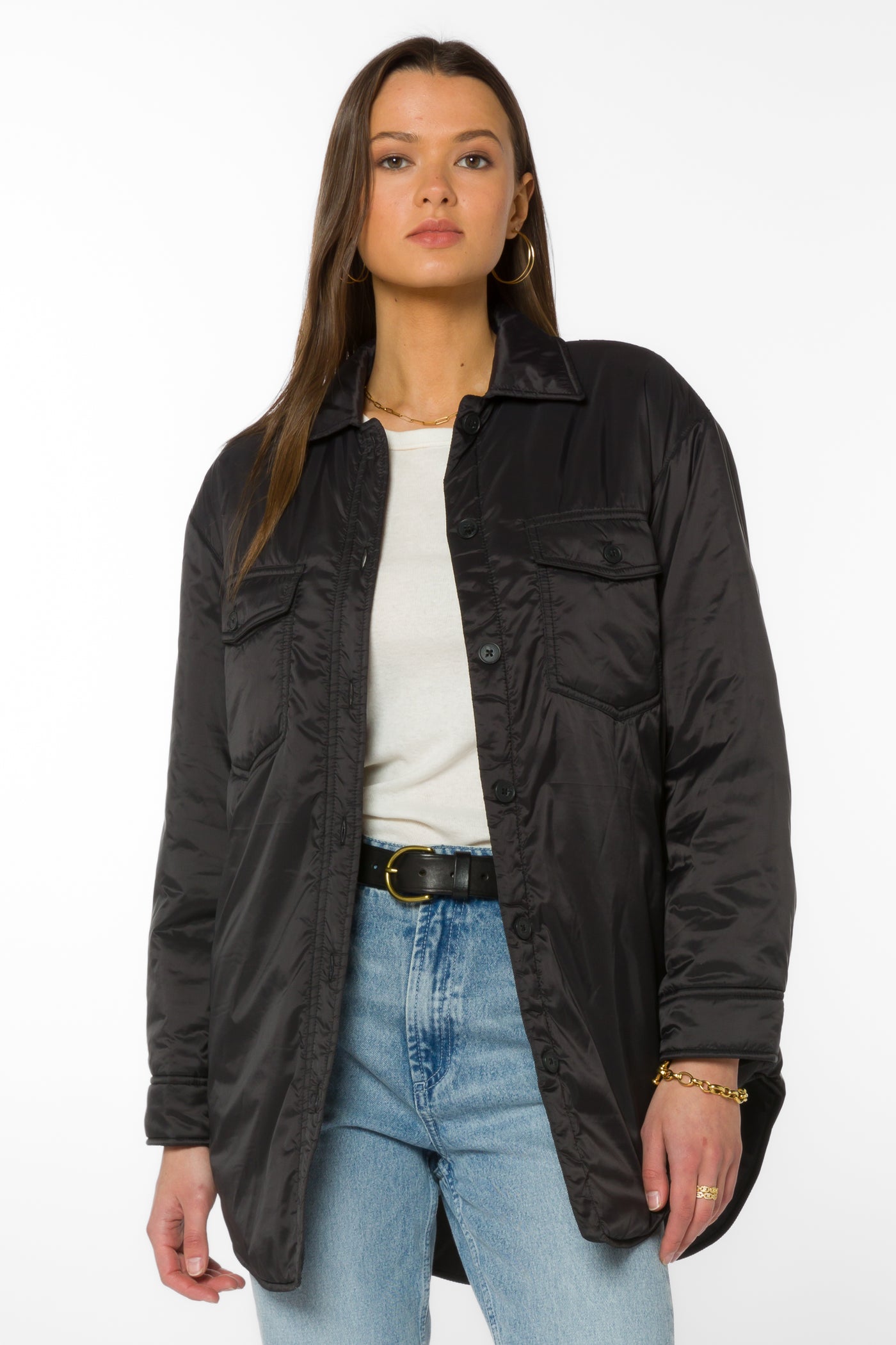 Bernice Black Jacket - Jackets & Outerwear - Velvet Heart Clothing