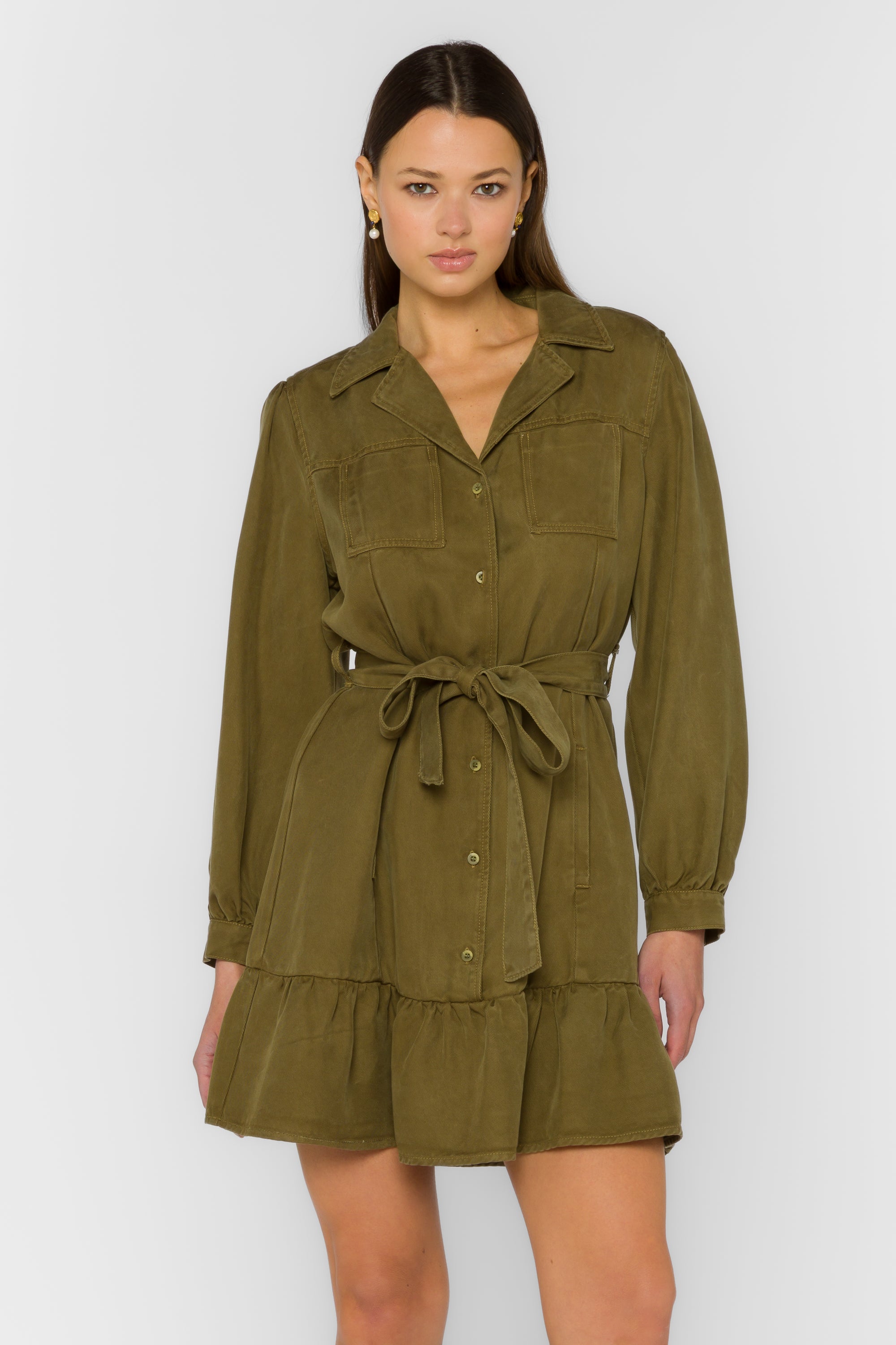 Bethenny Pesto Dress - Dresses - Velvet Heart Clothing