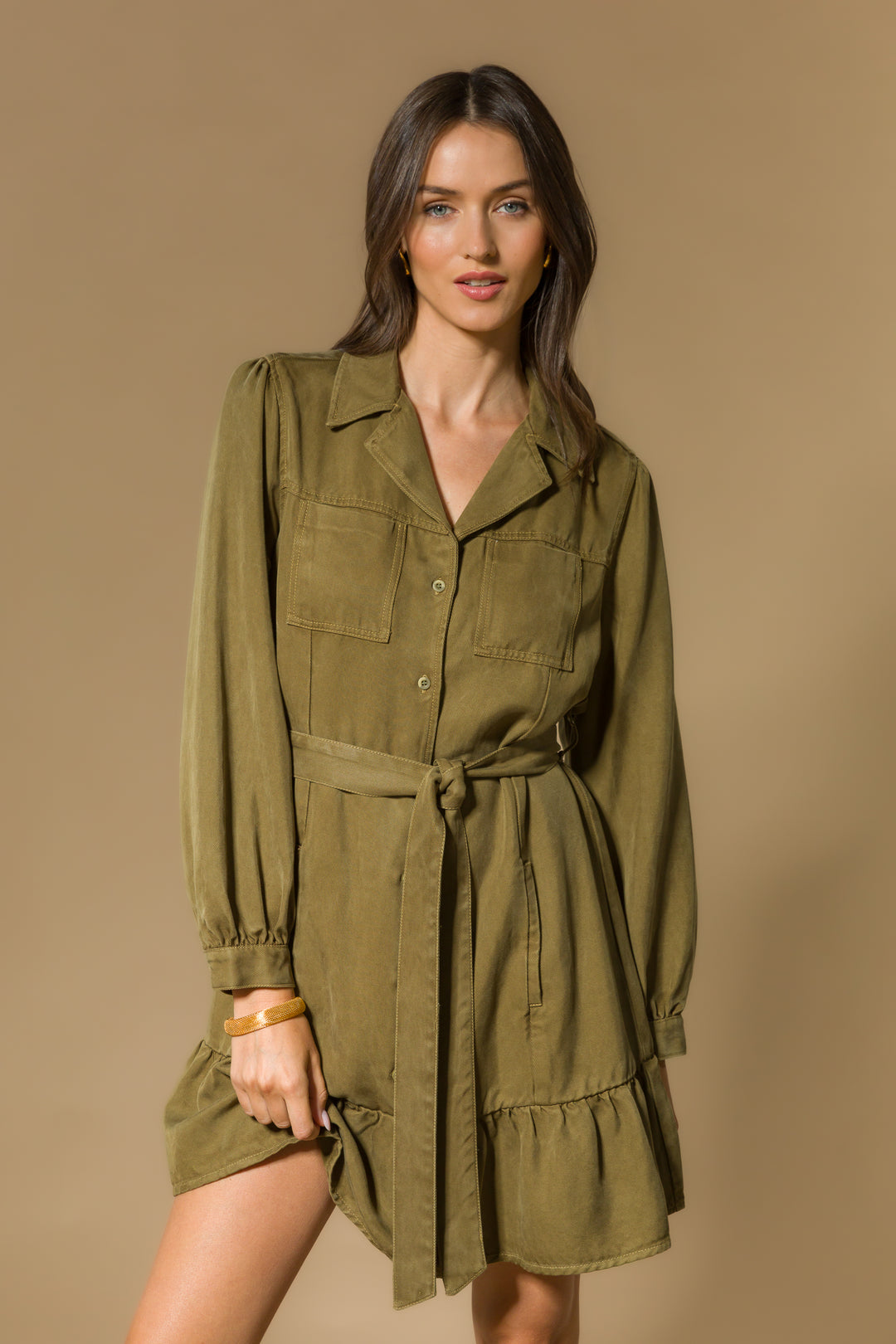 Bethenny Pesto Dress