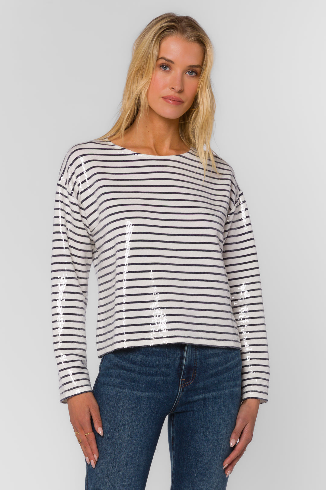 Biata Breton Stripe Top - Tops - Velvet Heart Clothing