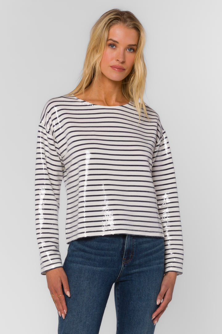 Biata Breton Stripe Top - Tops - Velvet Heart Clothing