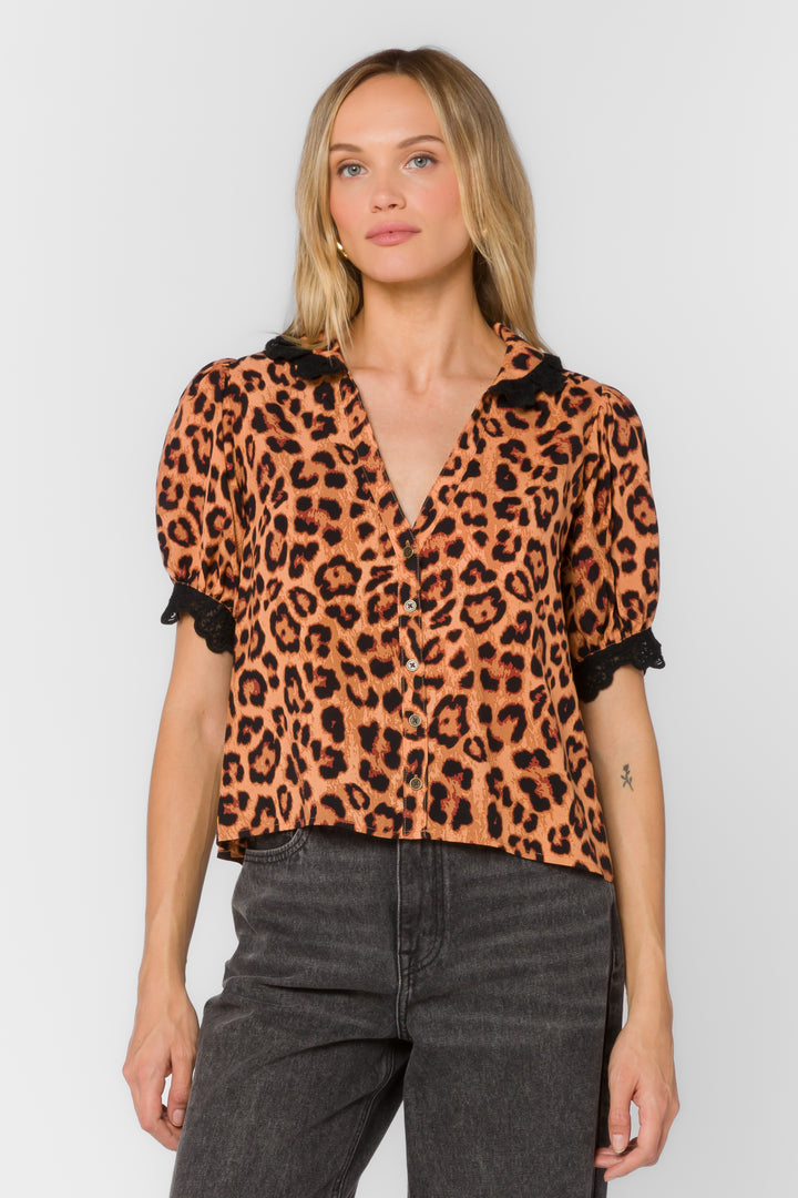 Braelynn Leopard Top - Tops - Velvet Heart Clothing