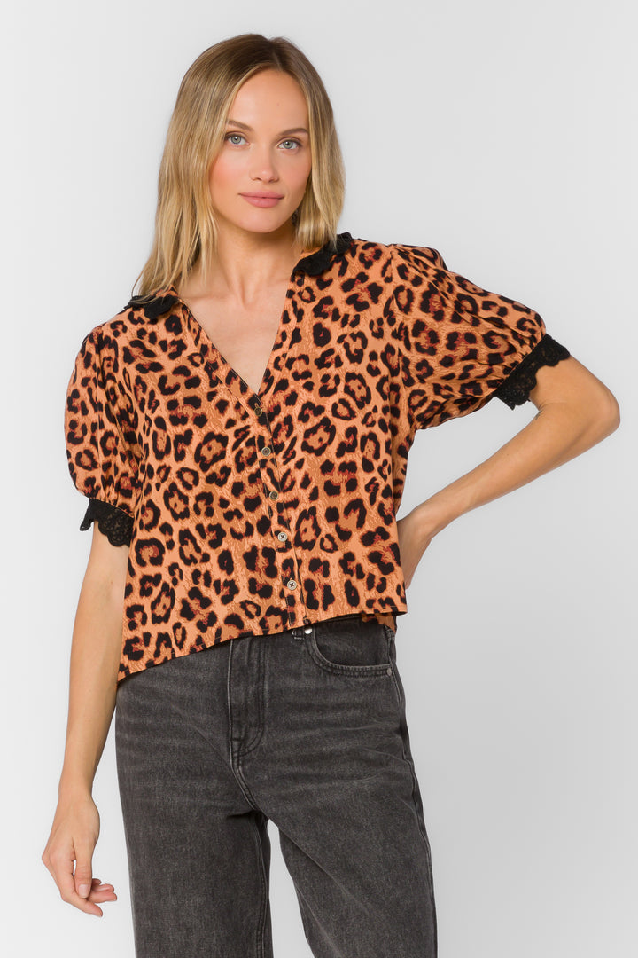 Braelynn Leopard Top - Tops - Velvet Heart Clothing