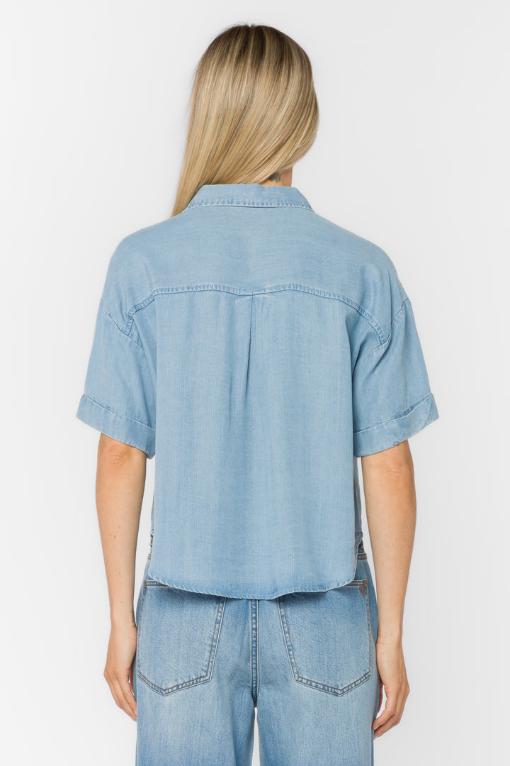 Brandon Classic Indigo Shirt - Tops - Velvet Heart Clothing