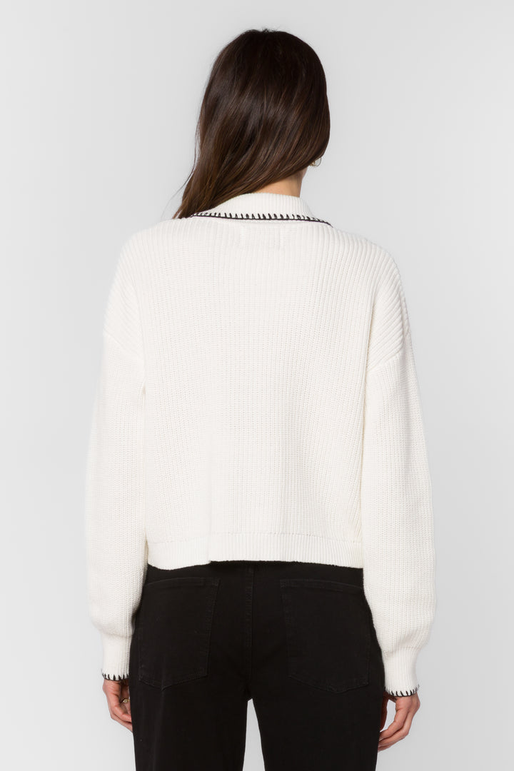 Brantley White Cardigan - Sweaters - Velvet Heart Clothing